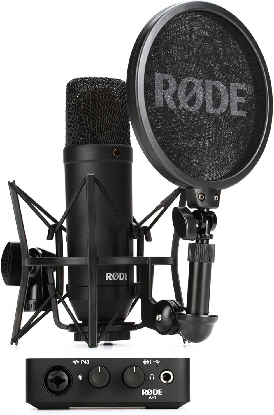 Røde PodMic Kit avec bras de microphone (microphone dynamique de podcast  avec capsule cardioïde, conçu pour les applications vocales avec le